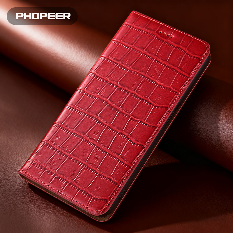 Xiaomi Poco X6 - Casing Ponsel Kulit Asli Mewah untuk