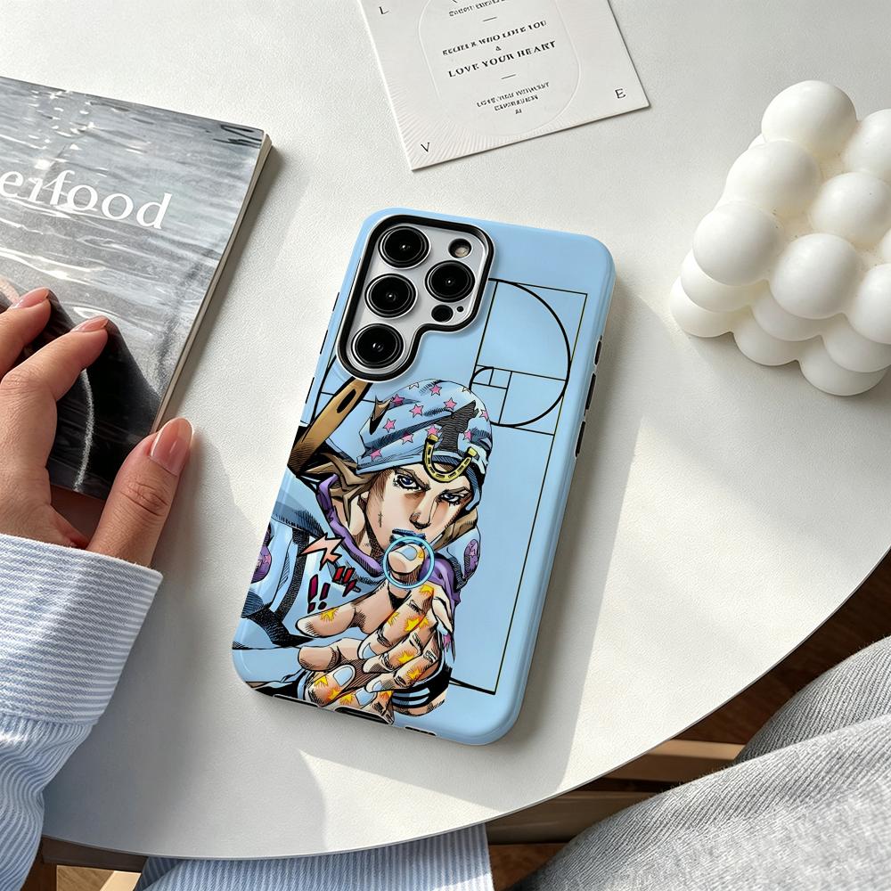 Samsung Galaxy S25 - Casing Ponsel Anime J-JOJO Steel Ball